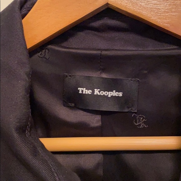The Kooples Chic Dark Navy Trench Coat - Picture 3 of 7